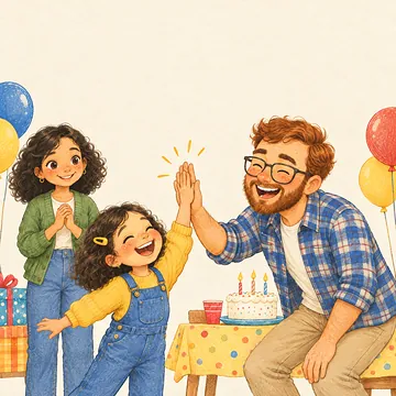 Noor geeft oom Bas een high five